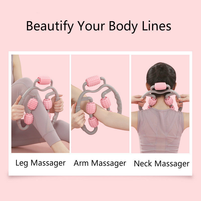 U Shape Trigger Point Massage Roller Full Body Massage Tool 