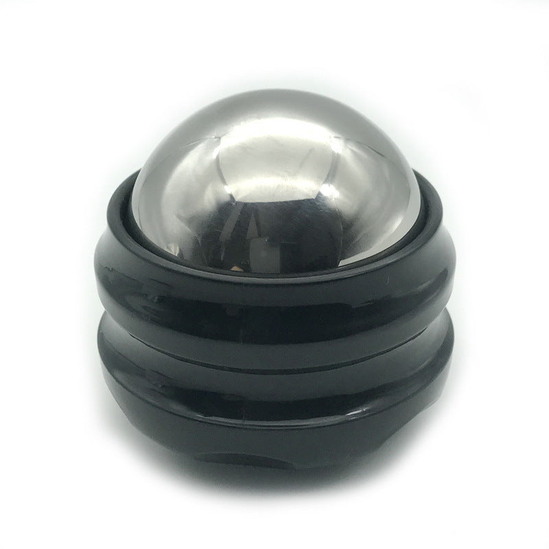 Massage relaxation fitness ball for muscle pain relief and stress relief, featuring a sleek black design.
