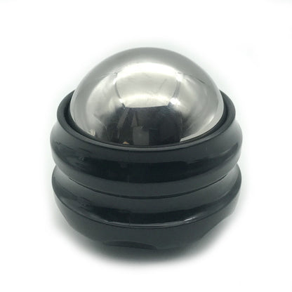 Massage relaxation fitness ball for muscle pain relief and stress relief, featuring a sleek black design.